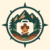 A compass‑style badge featuring mountains, trees and a campfire to symbolize self‑reliance and the wild. The logo for Gridless World.